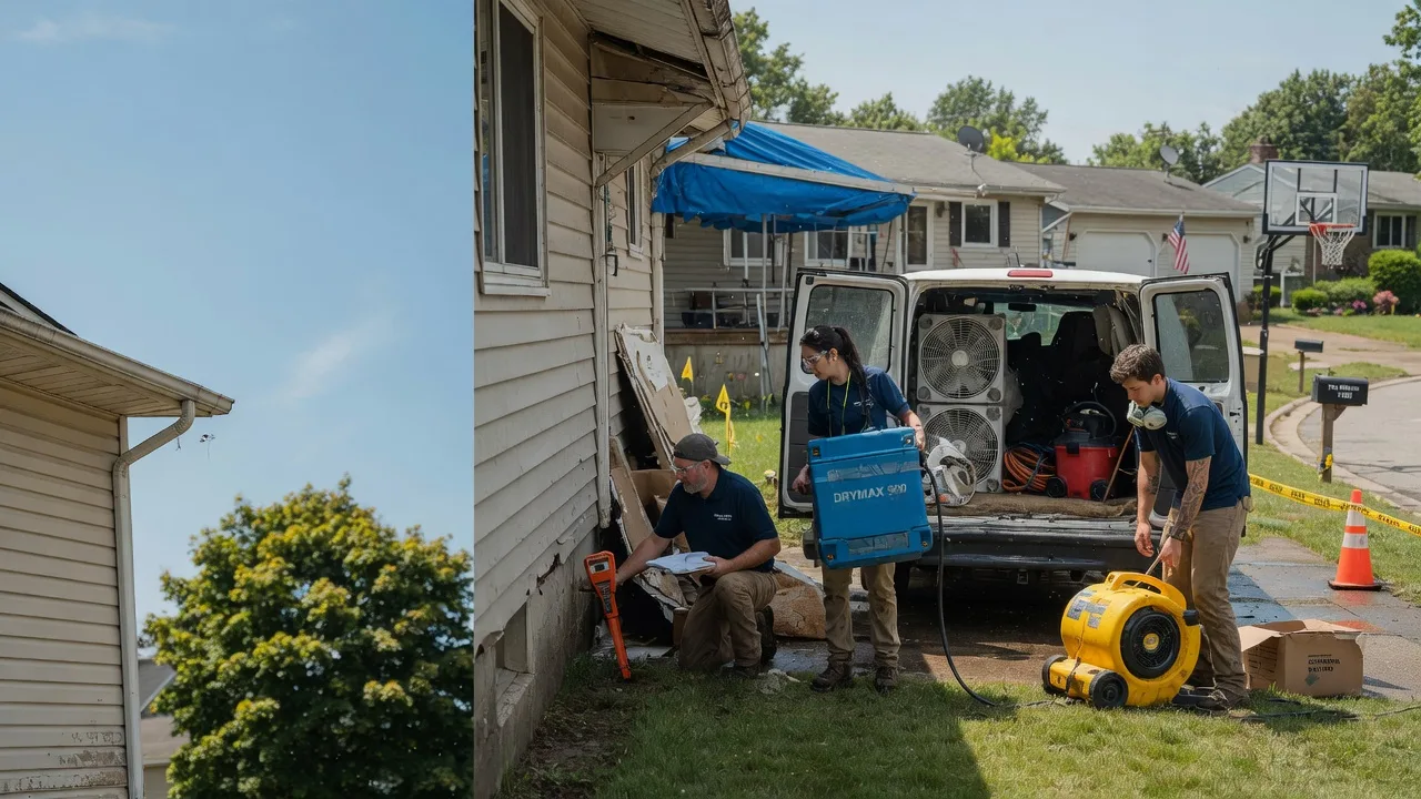 Ceiling Leak Cleanup in Oxford, NJ near me